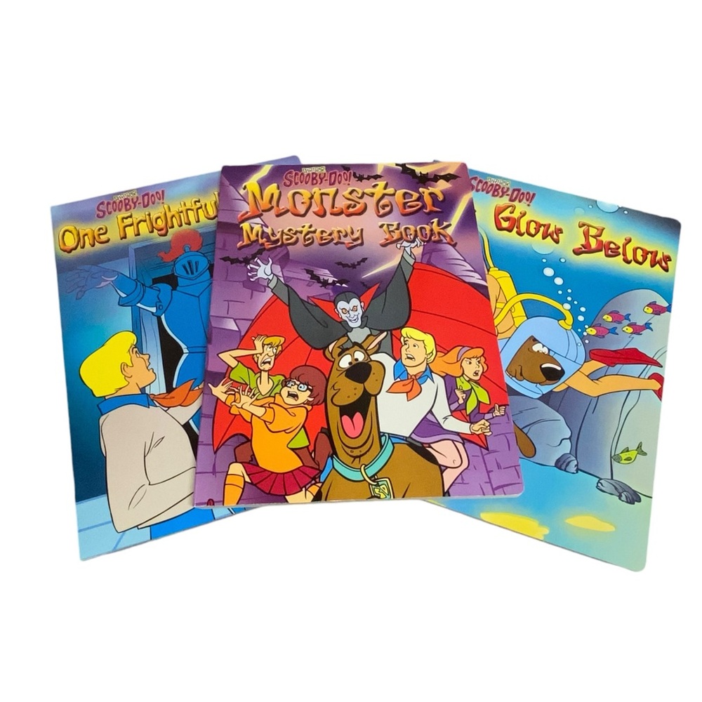 Vintage Scooby-Doo Cool Goul Collection 3 18" Board Books W/ Carrying Case